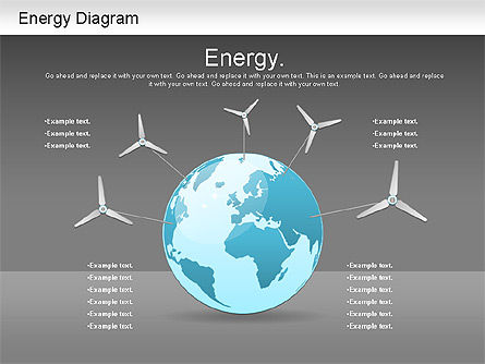 풍력 에너지 다이어그램, 슬라이드 12, 01158, 비즈니스 모델 — PoweredTemplate.com