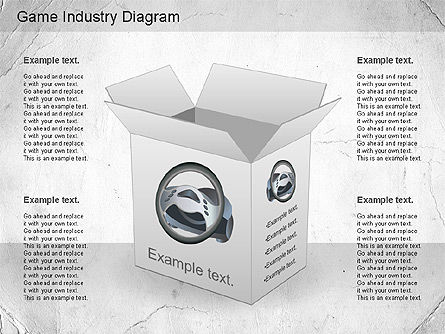 Schéma de l'industrie du jeu, Diapositive 10, 01159, Modèles commerciaux — PoweredTemplate.com