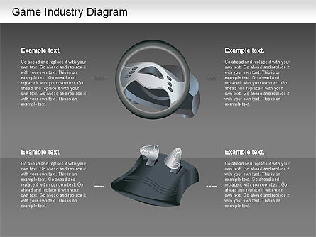 Game Industry Diagram, Slide 16, 01159, Business Models — PoweredTemplate.com
