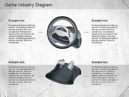Game Industry Diagram, Slide 5, 01159, Business Models — PoweredTemplate.com