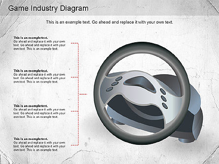 Diagrama de indústria do jogo, Deslizar 7, 01159, Modelos de Negócio — PoweredTemplate.com