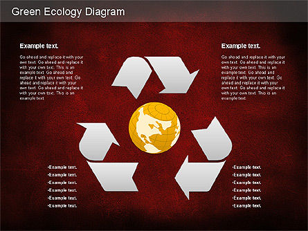 Green World Diagram, Slide 13, 01160, Business Models — PoweredTemplate.com
