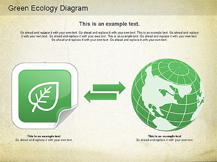 Diagramme du monde vert, Diapositive 5, 01160, Modèles commerciaux — PoweredTemplate.com