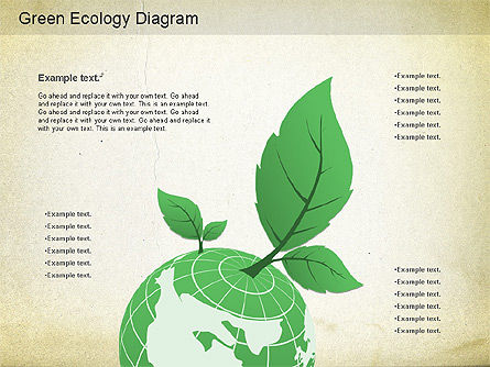 Diagramme du monde vert, Diapositive 7, 01160, Modèles commerciaux — PoweredTemplate.com