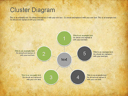 Schema Clustering, Slide 4, 01162, Diagrammi Grafici — PoweredTemplate.com