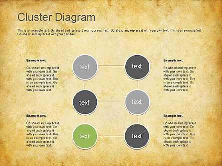 Clustering Diagram, Slide 5, 01162, Graph Charts — PoweredTemplate.com