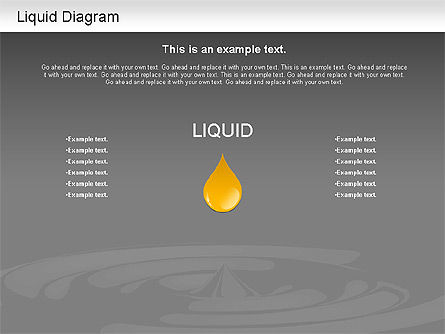 Diagrama de líquido, Diapositiva 12, 01163, Modelos de negocios — PoweredTemplate.com