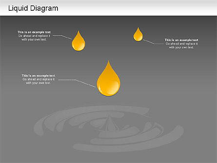 Diagrama de líquido, Diapositiva 13, 01163, Modelos de negocios — PoweredTemplate.com