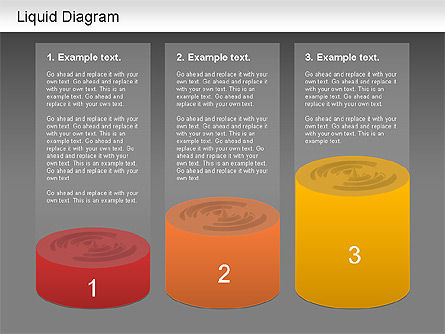 Diagrama de líquido, Diapositiva 14, 01163, Modelos de negocios — PoweredTemplate.com