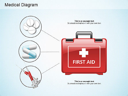 Formas médicas, Diapositiva 8, 01165, Diagramas y gráficos médicos — PoweredTemplate.com