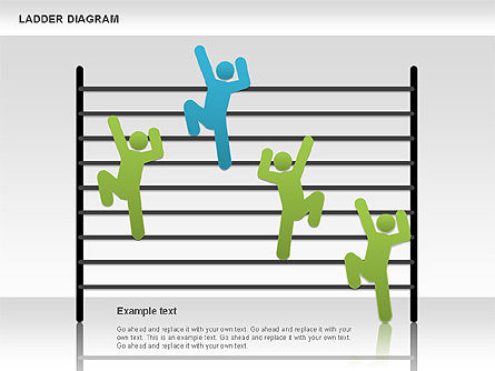 Ladderdiagramma, Dia 5, 01166, Businessmodellen — PoweredTemplate.com