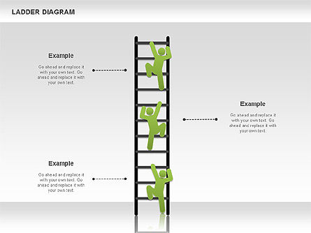 Ladderdiagramma, Dia 7, 01166, Businessmodellen — PoweredTemplate.com