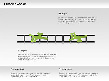 Ladder Diagram, Slide 9, 01166, Business Models — PoweredTemplate.com