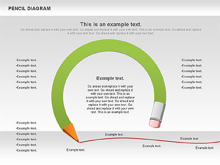 Pencil Diagram, Slide 11, 01167, Stage Diagrams — PoweredTemplate.com