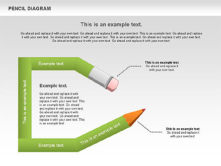Diagrama de lápiz, Diapositiva 2, 01167, Diagramas de la etapa — PoweredTemplate.com