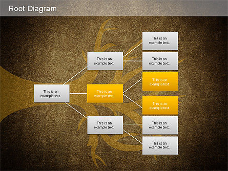 Diagram Akar, Slide 15, 01168, Bagan Organisasi — PoweredTemplate.com