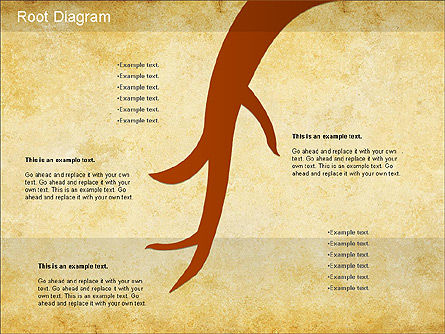 Wurzeldiagramm, Folie 8, 01168, Organisationsdiagramme — PoweredTemplate.com