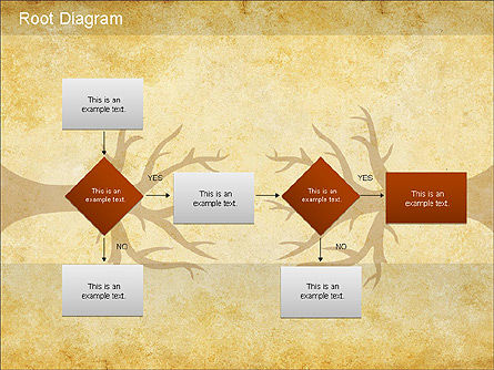 Root diagram, Dia 9, 01168, Organisatorische Grafieken — PoweredTemplate.com