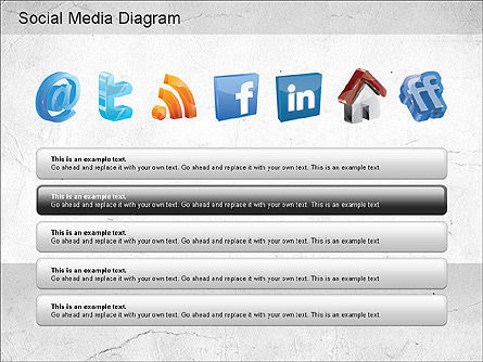 Social Media Analysis Diagram, Slide 3, 01170, Business Models — PoweredTemplate.com