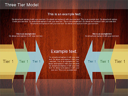 Three Tier Model Diagram, Slide 11, 01174, Business Models — PoweredTemplate.com