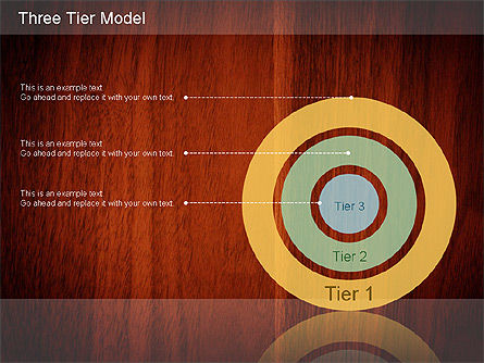 Diagrama de modelo de tres niveles, Diapositiva 13, 01174, Modelos de negocios — PoweredTemplate.com