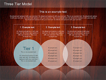 Diagrama de modelo de tres niveles, Diapositiva 8, 01174, Modelos de negocios — PoweredTemplate.com