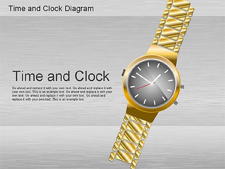 时间和时钟形状, PowerPoint模板, 01175, 形状 — PoweredTemplate.com