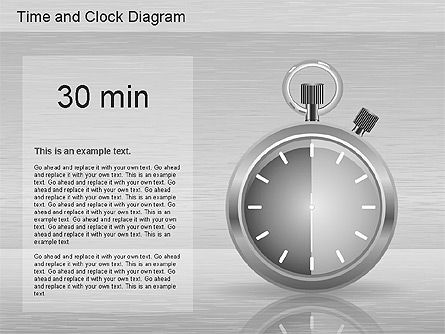 时间和时钟形状, 幻灯片 4, 01175, 形状 — PoweredTemplate.com