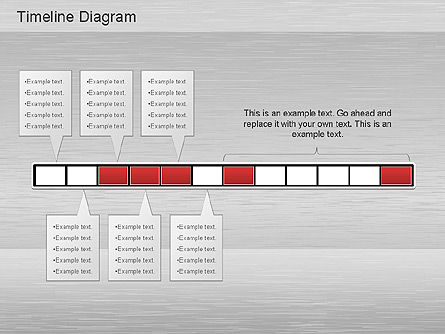 Timeline diagrammen set, Dia 11, 01176, Timelines & Calendars — PoweredTemplate.com