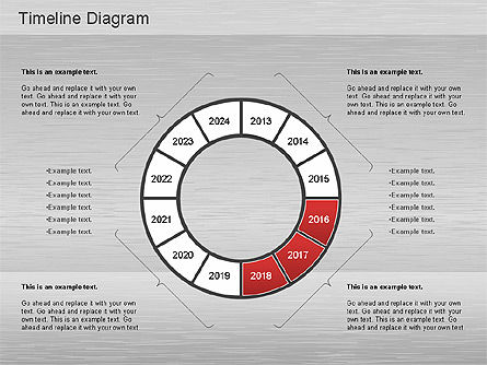 Diagram Garis Waktu Ditetapkan, Slide 5, 01176, Timelines & Calendars — PoweredTemplate.com
