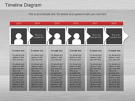 Timeline Diagrams Set, Slide 9, 01176, Timelines & Calendars — PoweredTemplate.com