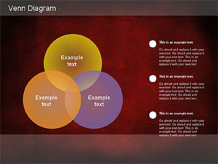 Diagrama de Venn del estilo del vintage, Diapositiva 14, 01179, Modelos de negocios — PoweredTemplate.com