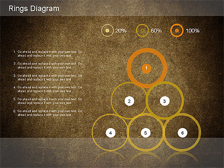 Schéma des anneaux, Diapositive 16, 01181, Modèles commerciaux — PoweredTemplate.com