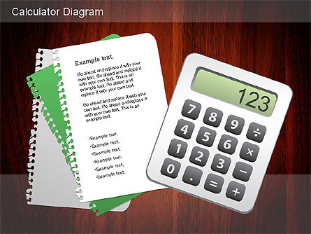 Diagrama de la calculadora, Diapositiva 13, 01182, Diagramas y gráficos educativos — PoweredTemplate.com