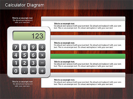 Diagram Kalkulator, Slide 14, 01182, Bagan dan Diagram Pendidikan — PoweredTemplate.com