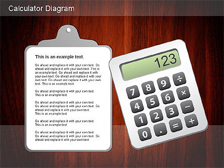 Calculator diagram, Deslizar 15, 01182, Gráficos e Diagramas de Educação — PoweredTemplate.com
