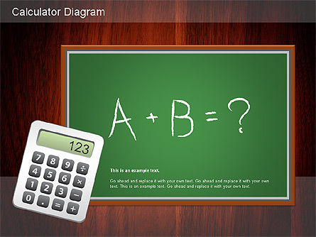 Schéma de la calculatrice, Diapositive 16, 01182, Graphiques et schémas pédagogiques — PoweredTemplate.com