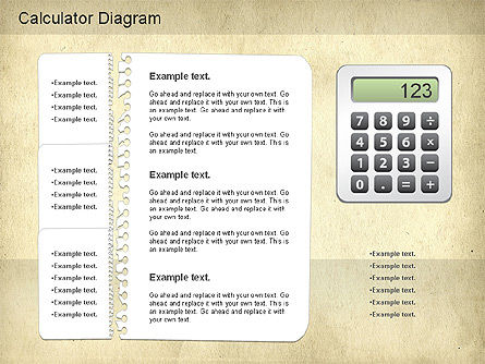 Diagrama de la calculadora, Diapositiva 6, 01182, Diagramas y gráficos educativos — PoweredTemplate.com
