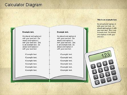 Calculator diagram, Dia 8, 01182, Educatieve Grafieken en Diagrammen — PoweredTemplate.com