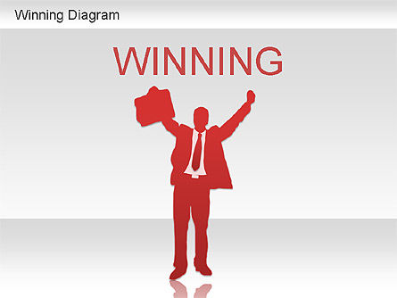 勝者の図形, 無料 PowerPointテンプレート, 01183, 図形 — PoweredTemplate.com