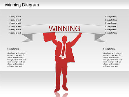 Formes du gagnant, Diapositive 10, 01183, Formes — PoweredTemplate.com