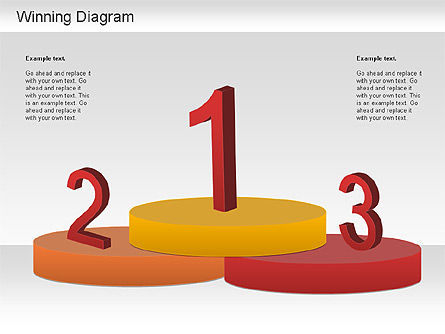 Formes du gagnant, Diapositive 9, 01183, Formes — PoweredTemplate.com