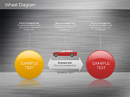 자동차 다이어그램, 슬라이드 15, 01184, 프로세스 도표 — PoweredTemplate.com