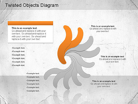 Free Twisted Objects, Free PowerPoint Template, 01185, Shapes — PoweredTemplate.com