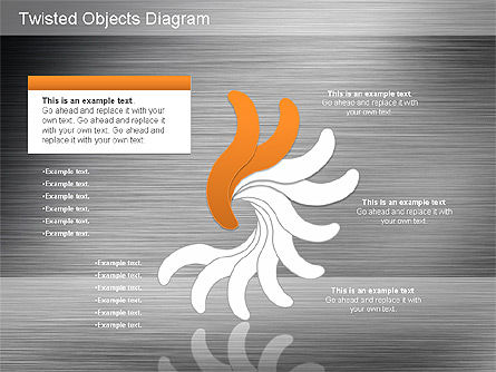 Free Twisted Objects, Slide 13, 01185, Shapes — PoweredTemplate.com