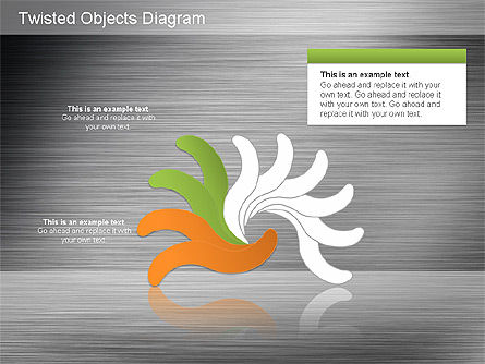 Free Twisted Objects, Slide 14, 01185, Shapes — PoweredTemplate.com