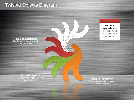 Free Twisted Objects, Slide 15, 01185, Shapes — PoweredTemplate.com