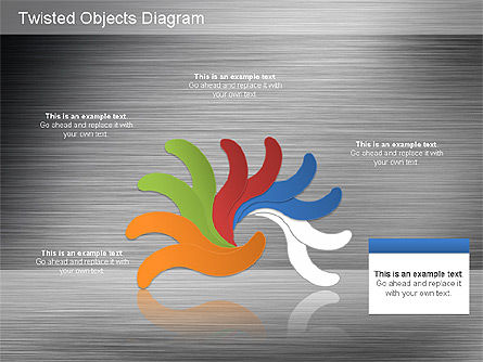 Free Twisted Objects, Slide 16, 01185, Shapes — PoweredTemplate.com