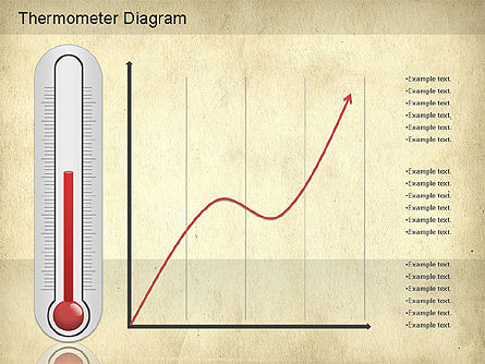 Diagrama del termómetro, Diapositiva 11, 01186, Diagramas de la etapa — PoweredTemplate.com