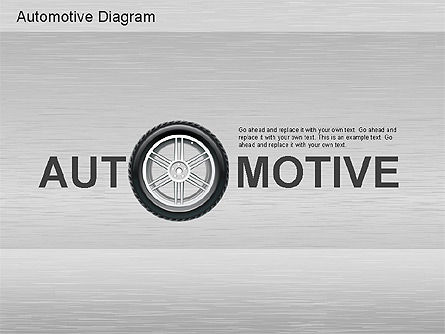 Formas de peças automotivas, Modelo do PowerPoint, 01187, Formas — PoweredTemplate.com